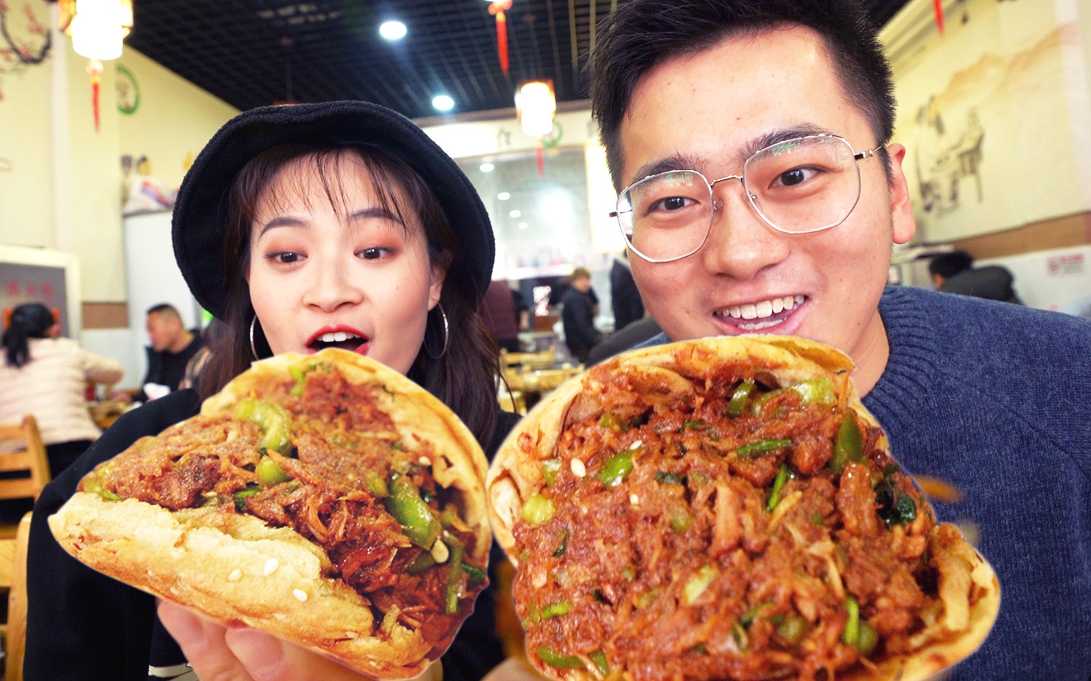 Legend has it that the jar meat is ranked number one in Beijing. The amount of meat is scary!