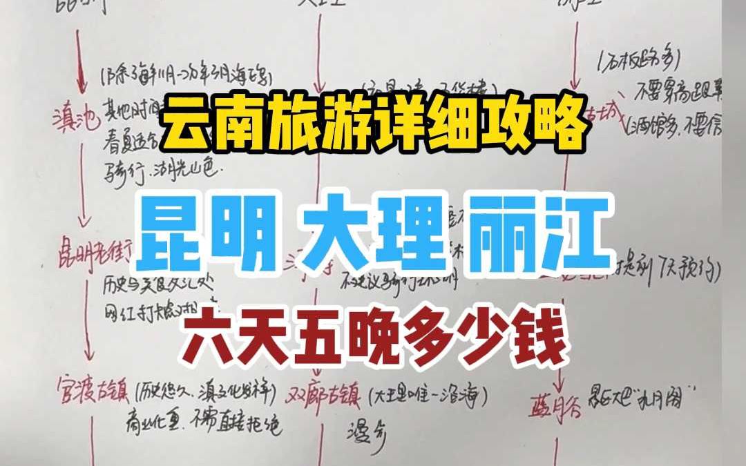 Detailed travel guide to Yunnan, Kunming, Dali, Lijiang, how much does it cost for six days and five nights?