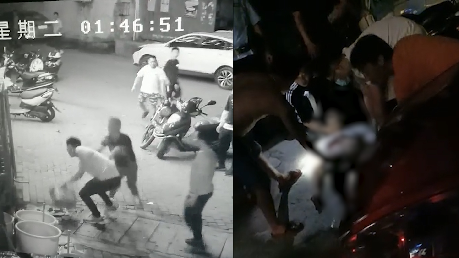 A man in Guangdong was slashed to death at the door of a bar. The suspect fled on the spot. The police offered a reward of 50,000 yuan for the culprit.